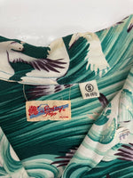サンサーフ SUN SURF ALOHA SHIRT アロハ シャツ MIGRATORY BIRDS 渡り鳥 ハワイアン オープンカラー ウッドボタン 開襟 半袖 SS30987 半袖シャツ 総柄 マルチカラー Sサイズ 104MT-2332
