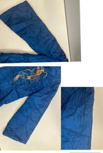 ヴィンテージ vintage 50's 50年代 チャイナジャケット カンフー スリーピング 龍 ドラゴン 刺繍 サテン キルティング ジャケット ブルー 101MT-4801