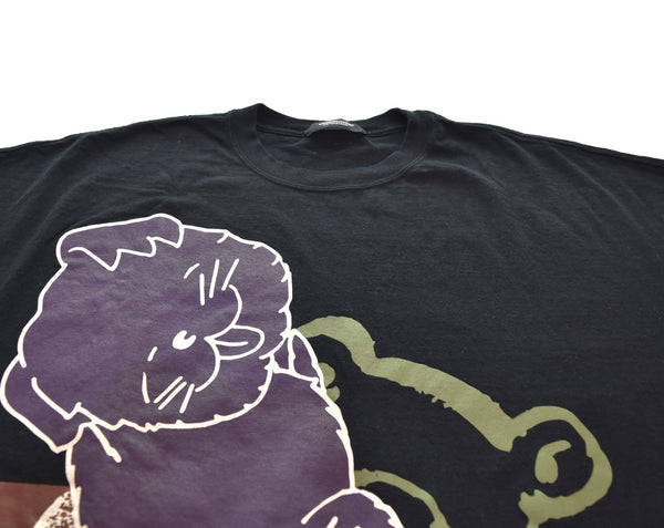 アンダーカバー UNDERCOVER 25ss COLLAGE BEAR BIGTEE コラージュベアー ビッグT UC1E4893-3 3 Tシャツ ブラック 103MT-3031