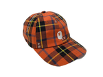 【中古】アベイシングエイプ A BATHING APE キャップ  帽子 メンズ帽子 キャップ チェック オレンジ フリーサイズ 201goods-317