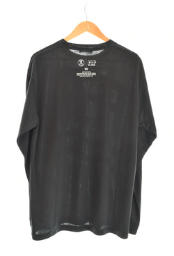 マークアンドロナ MARK & LONA ロゴ プリント 長袖シャツ 黒 MFM-3B-AU27 50 ロンT ブラック 103MT-2168