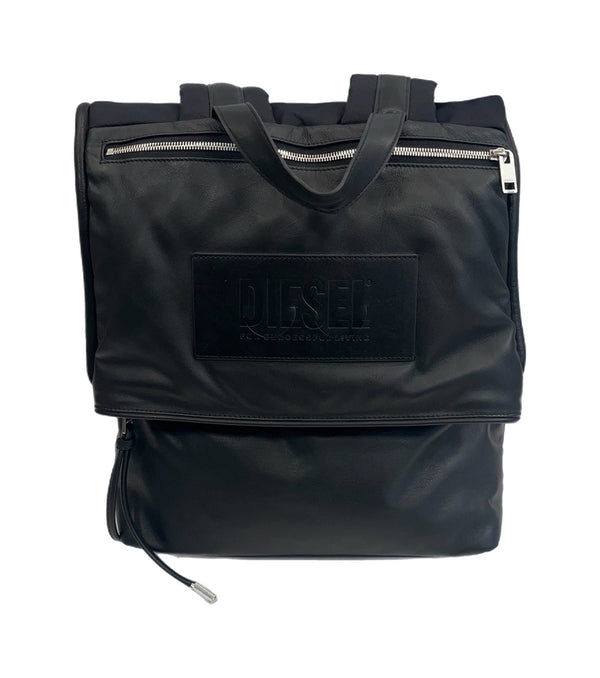 ディーゼル DIESEL リサイクルナイロン＆レザー リュック 黒 X08133P4225 バッグ メンズバッグ バックパック・リュック ブラック 101bag-186