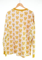 シュプリーム SUPREME 18SS Butterfly Jacquard L S Top Tee 蝶 ロンT   Mサイズ 103MT-2791