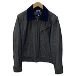 ジェラード JELADO 襟コーデュロイ ジャケット グレー Sサイズ 201MT-4624