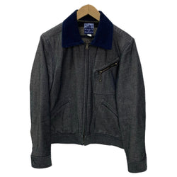 ジェラード JELADO 襟コーデュロイ ジャケット グレー Sサイズ 201MT-4624