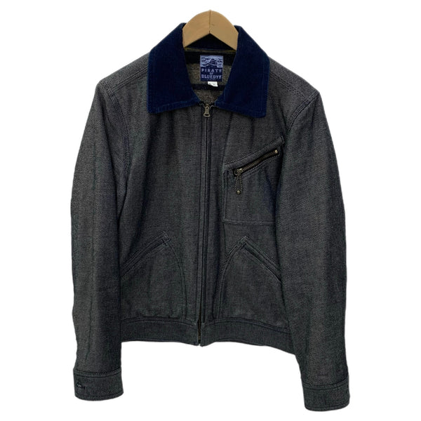 ジェラード JELADO 襟コーデュロイ ジャケット グレー Sサイズ 201MT-4624