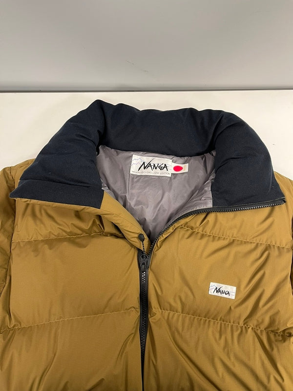 ナンガ NANGA 最強ダウン WHITE LABEL MOONLOID EXCLUSIVE ホワイトレーベル　ダウンジャケット 茶 XXL ジャケット ベージュ 101MT-5424