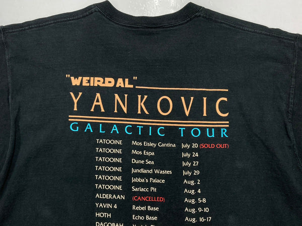 バンド band Weird Al Yankovic アル・ヤンコビック 音楽T バンT 両面プリント 半袖 黒 Tシャツ プリント ブラック Lサイズ 104MT-1617