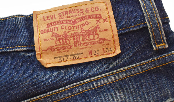 リーバイス Levi's USA製 刻印379 ブーツカットデニムパンツ 517-03  デニム ブルー 30 103MB-568