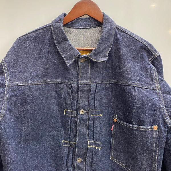 【曜日割引対象外】 ニートスタイル Neat Style KIWAMI WWII ”極み”大戦モデル 錆ボタン デニム ジャケット ブルー 46サイズ 201MT-4697 VB