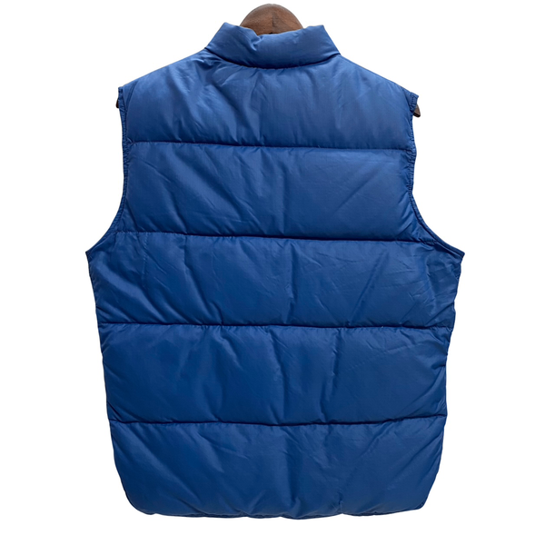 【曜日割引対象外】 エルエルビーン L.L.Bean 70's 筆記体タグ ダウンベスト ベスト ブルー Mサイズ 201MT-4287 VB