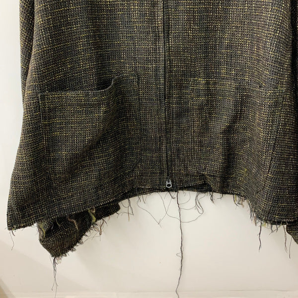 アンセルム ANCELLM TWEED ZIP JACKET サイズ1 ジャケット ブラウン 201MT-4813