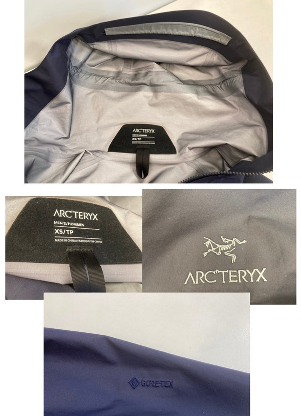 アークテリクス ARC'TERYX BETA JACKET ナイロンジャケット GORE-TEX 防水 シェル TAS 29090 XS ジャケット ネイビー SSサイズ 101MT-3528