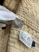ラルフローレン RalphLauren カシミア混 ケーブルニットカーディガン ニットジャケット 白 カーディガン ホワイト Sサイズ 101LT-263