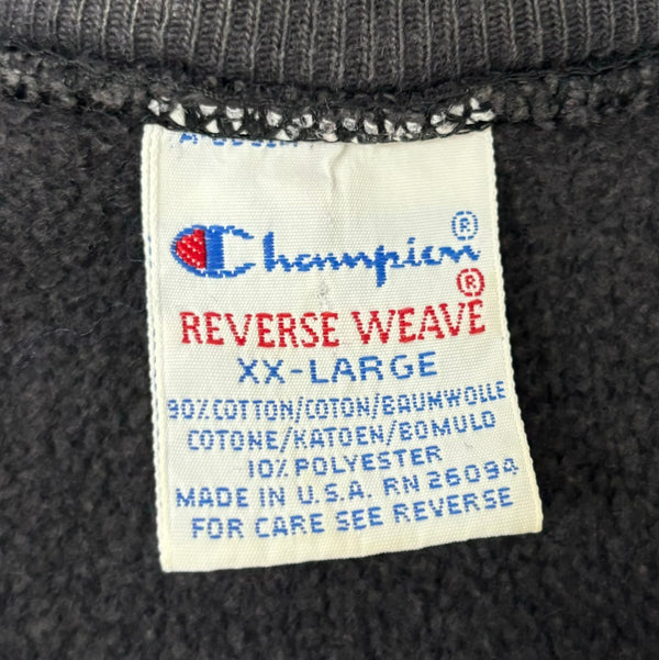 【曜日割引対象外】 チャンピオン Champion 90's USA製 REVERSE WEAVE SYRACUSE スウェット ブラック XXLサイズ 201MT-2856 VB