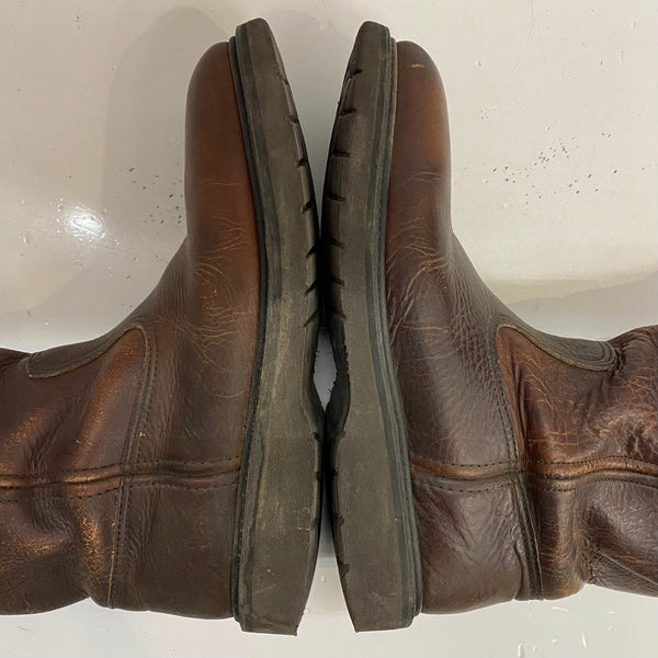 【曜日割引対象外】 レッドウィング RED WING 90's 95年製 8 1/2D USA製 1133 メンズ靴 ブーツ ペコスタイプ ブラウン 26.5cmサイズ 201-shoes1564 VB