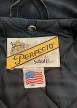 ショット SCHOTT PERFECT DOUBLE RIDERS JACKET ダブル ライダース ジャケット バイカー 革ジャンアウター 黒 サイズ 38 ジャケット 無地 ブラック 104MT-1299