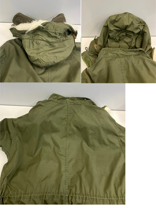 ミリタリー military 70's 70年代 US ARMY 米軍 実物 M-65 フィッシュテールパーカー モッズコート ブラスジッパー シェル フード VINTAGE ヴィンテージ MEDIUM-REGULAR コート カーキ 101MT-4901