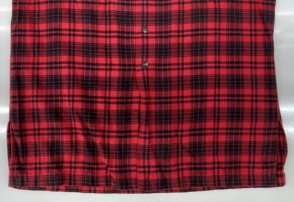 ラルフローレン RalphLauren POLO COUNTRY 90s FLANNEL SHIRT フランネル シャツ ネルシャツ フラップポケット ハミルトン社 開襟 長袖 赤 長袖シャツ チェック レッド Mサイズ 104MT-2269