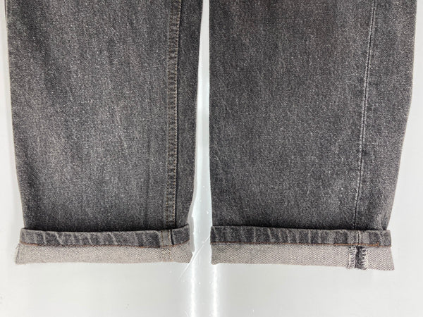 リーバイス Levi's 90s 90年代 501 先染め ブラック ジーンズ ジーパン USA製 ボタン裏544 無地 デニム ブラック W30 L34 104MB-294