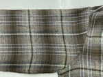 ヴィンテージ  vintage 50s～ 50年代 VAN HEUSEN ヴァン・ヒューゼン VHタグ  オープンカラー 開襟 ブラウン グレー 長袖シャツ チェック マルチカラー 104MT-1307