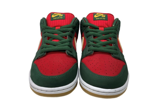 ナイキ NIKE SB DUNK LOW PRO PRM SEATTLE SUPERSONICS ダンク ロー シアトル スーパーソニックス シューズ 黄 赤 緑 FZ1287-300 メンズ靴 スニーカー レッド 28cm 104S-1060