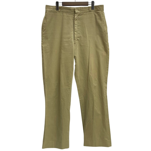 【曜日割引対象外】 ヴィンテージ vintage 60's US.ARMY COTTON U.T. TROUSERS RAPID ZIP チノパン ベージュ 36×32サイズ 201MB-923 VB