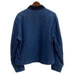 【曜日割引対象外】 ヴィンテージ vintage 50's~60's デニムカバーオール 襟コーデュロイ TALON zip ジャケット ブルー 42サイズ 201MT-3576 VB