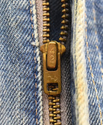 リーバイス Levi's 70s 505-0217 66前期 最初期 ボタン裏5 スレーキスタンプ 42TALON 70's デニム ブルー W36 103MB-587