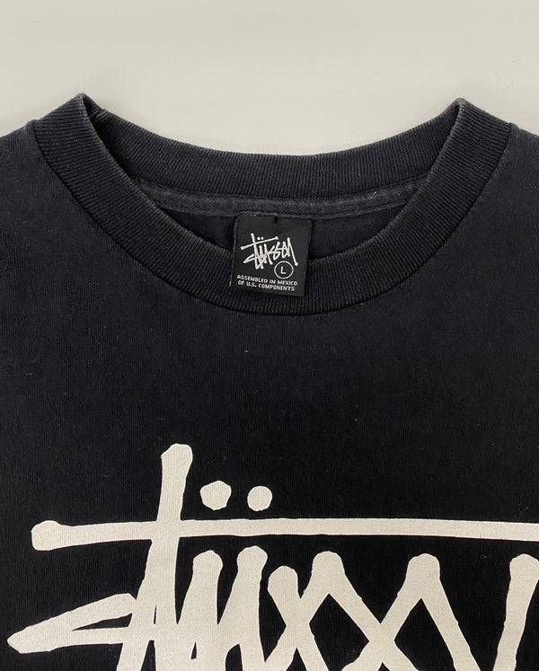 ステューシー STUSSY 00’s 25周年 25th Anniversary Tee Tシャツ ブラック Lサイズ 201MT-2735