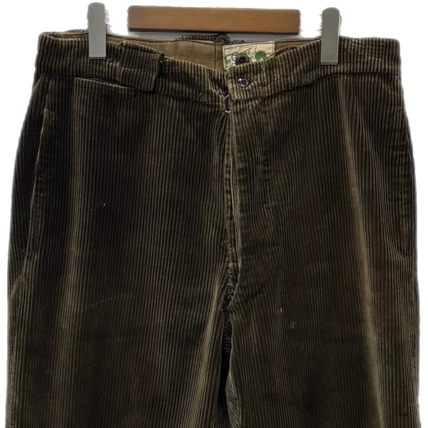 【曜日割引対象外】 ヴィンテージ vintage ~40's 40s 40年代 Le CHAT VERT コーデュロイパンツ ボトムスその他 カーキ 201MB-798 VB