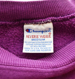 チャンピオン Champion 90年代 90s REVERSE WEAVE リバースウィーブ 刺繍 タグ made in USA 90's フェード 目あり スウェット パープル Mサイズ 103MT-3379