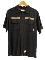 ダブルタップス WTAPS WTAPS 20SS BUDS SS/SHIRT.RAPO.POPLIN ミリタリーシャツ トップス ロゴワッペン 半袖 メンズ 黒 日本製 201BRDT-SHM05 サイズ X 02 半袖シャツ ロゴ ブラック 101MT-4466
