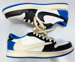 ジョーダン JORDAN Travis Scott × Fragment × Nike Air Jordan 1 Low OG SP Military Blue トラヴィススコット × フラグメント × ナイキ エアジョーダン1 ロー OG SP ミリタリー ブルー DM7866-140 レディース靴 スニーカー ホワイト 23.5cm 101sh-2105