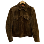【曜日割引対象外】 リーバイス Levi's 60's 3rd suede leather trucker jacket オーストラリア製 ジャケット ブラウン 36サイズ 201MT-3341 VB