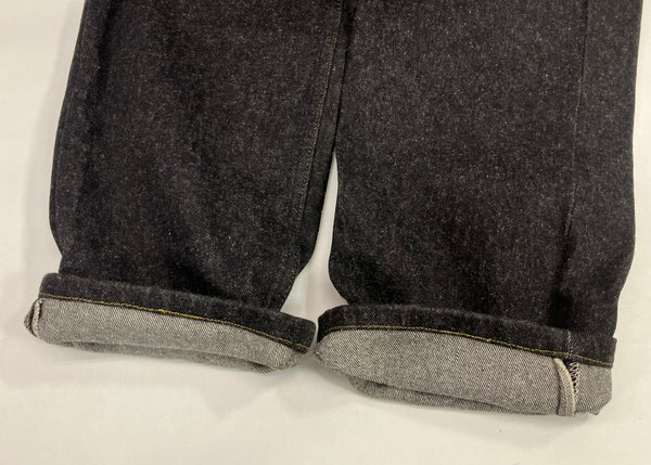 リーバイス Levi's 80's 80年代 赤文字501 先染めブラック ナイロンフットボタン サークルR ボタン裏653刻印 MADE IN USA アメリカ製 VINTAGE ヴィンテージ デニム ブラック W32L34 101MB-754