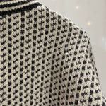 【曜日割引対象外】 エルエルビーン L.L.Bean 80's 90's バーズアイニット セーター ホワイト 201MT-4603 VB