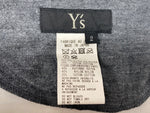 ワイズ Y's ヨウジヤマモト Yohji Yamamoto Lace Hem Long Cotton Cut And Sew Dress ポリエステル 裾レース 長袖 ドレス GRAY 灰 YX-T22-665 ワンピース グレー SIZE2 104LT-163