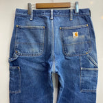 【曜日割引対象外】 カーハート Carhartt デニム ダブルニー ペインター カーゴパンツ ブルー W34サイズ 201MB-1154 VB