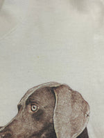 ヴィンテージ vintage 90’s 90年代 FRUIT OF THE LOOM ウィリアムウェグマン William Wegman Dog 犬 フォト 写真家 アートT アメリカ製 MADE IN USA Tシャツ ホワイト Mサイズ 101MT-4171