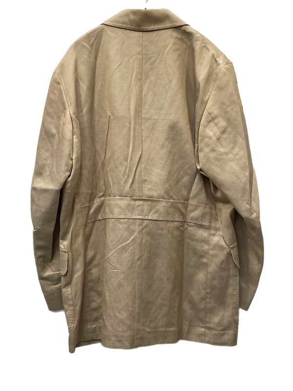 バーバリーロンドン BURBERRY LONDON シルク混 サファリジャケット ベージュ L 601MT-52