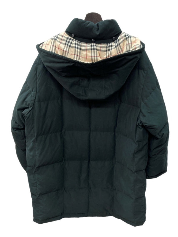 バーバリー Burberry ロンドン London 三陽商会 ダウンコート DOWN COAT ペディン ノバチェック ハイネック フード取り外し可 BLACK 黒 FRB58-092 コート ロゴ ブラック 15号 104LT-122