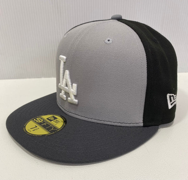 【中古】ニューエラ New Era LA グレー 7 3/8サイズ 帽子 メンズ帽子 キャップ ロゴ グレー