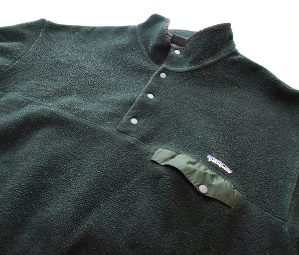 パタゴニア PATAGONIA 90s 90's 97年製 SYNCHILLA SNAP-T シンチラ スナップT プルオーバー 25450FA97 スウェット グリーン LLサイズ 103MT-1753