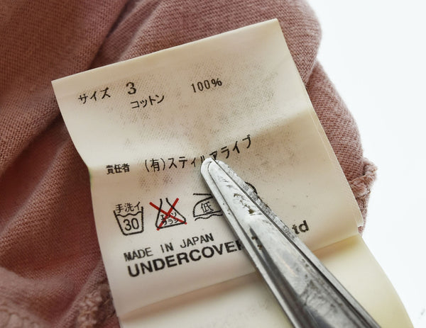 アンダーカバー UNDERCOVER UNDERCOVERISM 06ss T期 KLAUS WAHNFRIEDEN Tシャツ アーカイブ 2006ss 3 Tシャツ ピンク 103MT-2537