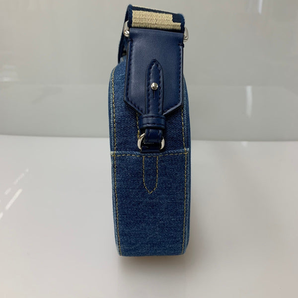 ステラマッカートニー STELLA McCARTNEY カメラバッグ デニム生地 バッグ レディースバッグ ショルダーバッグ・メッセンジャーバッグ ブルー 201goods-783