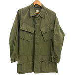 ミリタリー Military 60's 60年代 US ARMY Jungle Fatigue JACKET ジャングルファティーグ ジャケット 3rd ノンリップ Vintage ヴィンテージ DSA-100-67-C-0158 SMALL-LONG ジャケット カーキ Sサイズ 101MT-4366