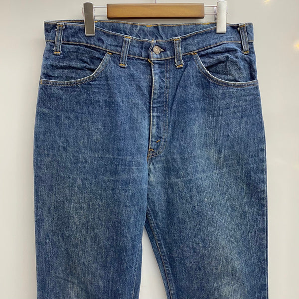【曜日割引対象外】 リーバイス Levi's 70's 646 USA製 フレア ブーツカット ベルボトム スレキスタンプ デニム ブルー 201MB-1206 VB
