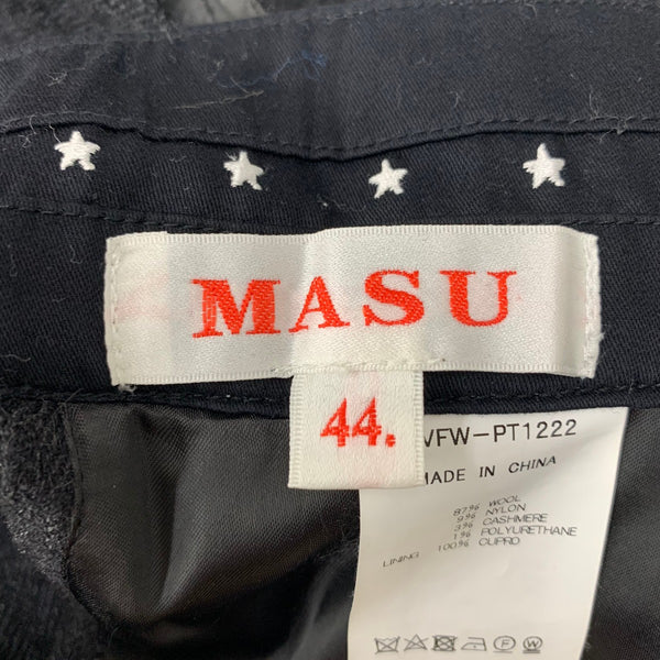 エムエーエスユー MASU 23SS TOWN CHAPS レイヤードパンツ ボトムスその他 ブラック 44サイズ 201MB-1163
