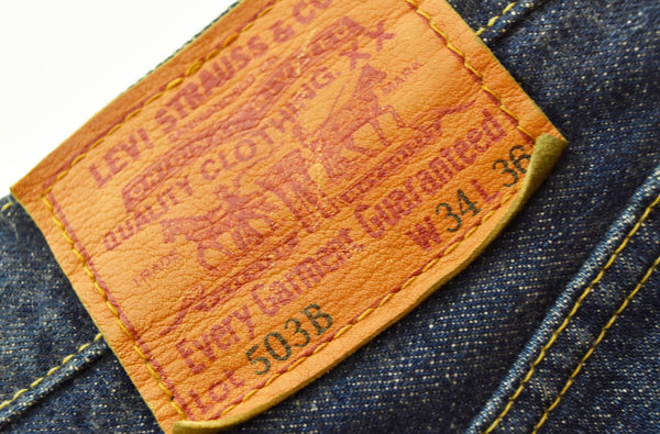 リーバイス LEVI'S 90s 復刻ビッグE ストレート デニムパンツ 青 503BXX デニム ブルー W34 103MB-274